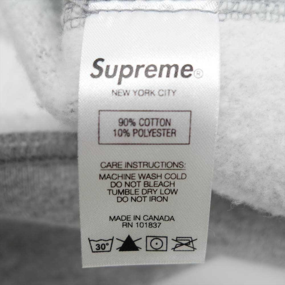 Supreme シュプリーム 20AW Cross Box Logo Hooded Sweatshirt クロスボックスロゴ フーデッド  スウェットシャツ プルオーバーパーカー グレー系 L【中古】