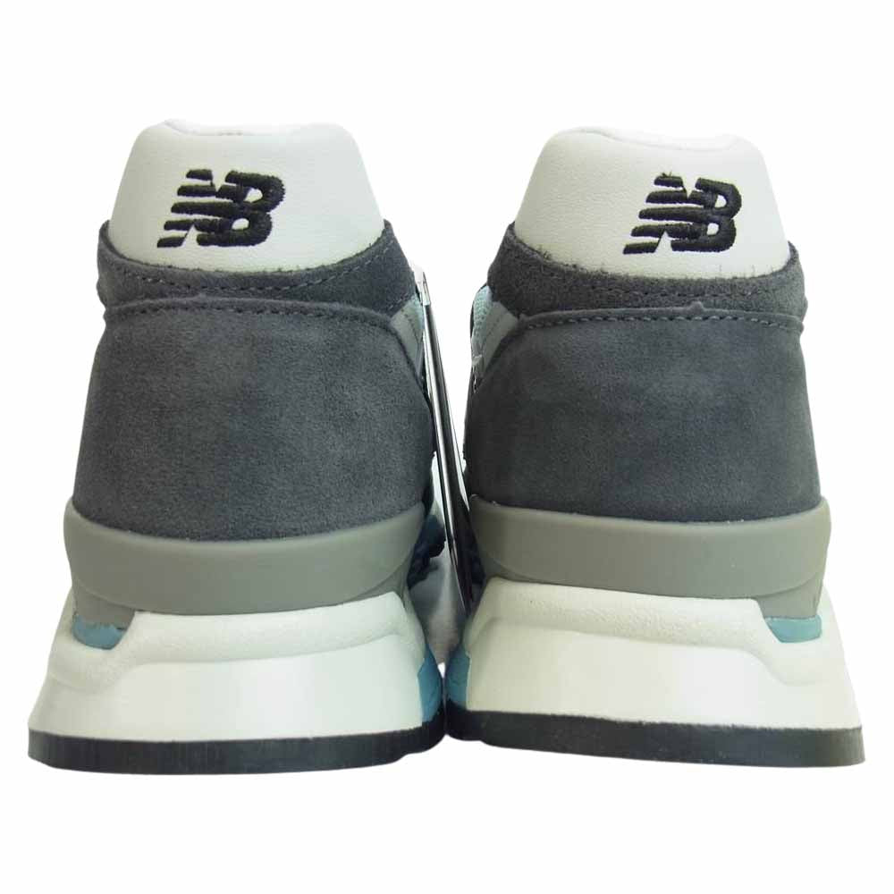 キス × NEW BALANCE ニューバランス M998KT STEEL BLUE グレー系 27.5cm【新古品】【未使用】【中古】
