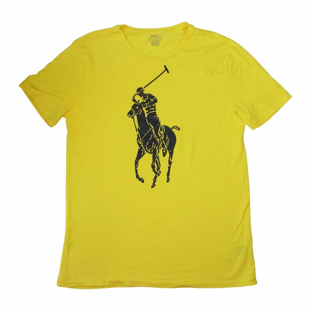 POLO RALPH LAUREN ポロ・ラルフローレン 国内正規品 CUSTOM SLIM FIT ポニープリント Tシャツ イエロー系 M【中古】