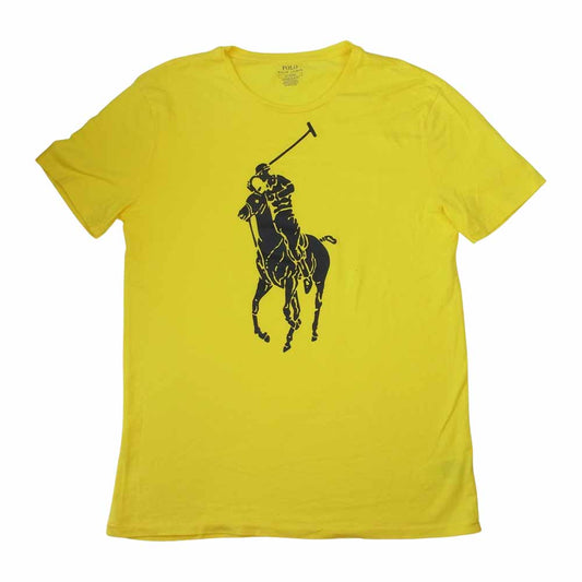 POLO RALPH LAUREN ポロ・ラルフローレン 国内正規品 CUSTOM SLIM FIT ポニープリント Tシャツ イエロー系 M【中古】