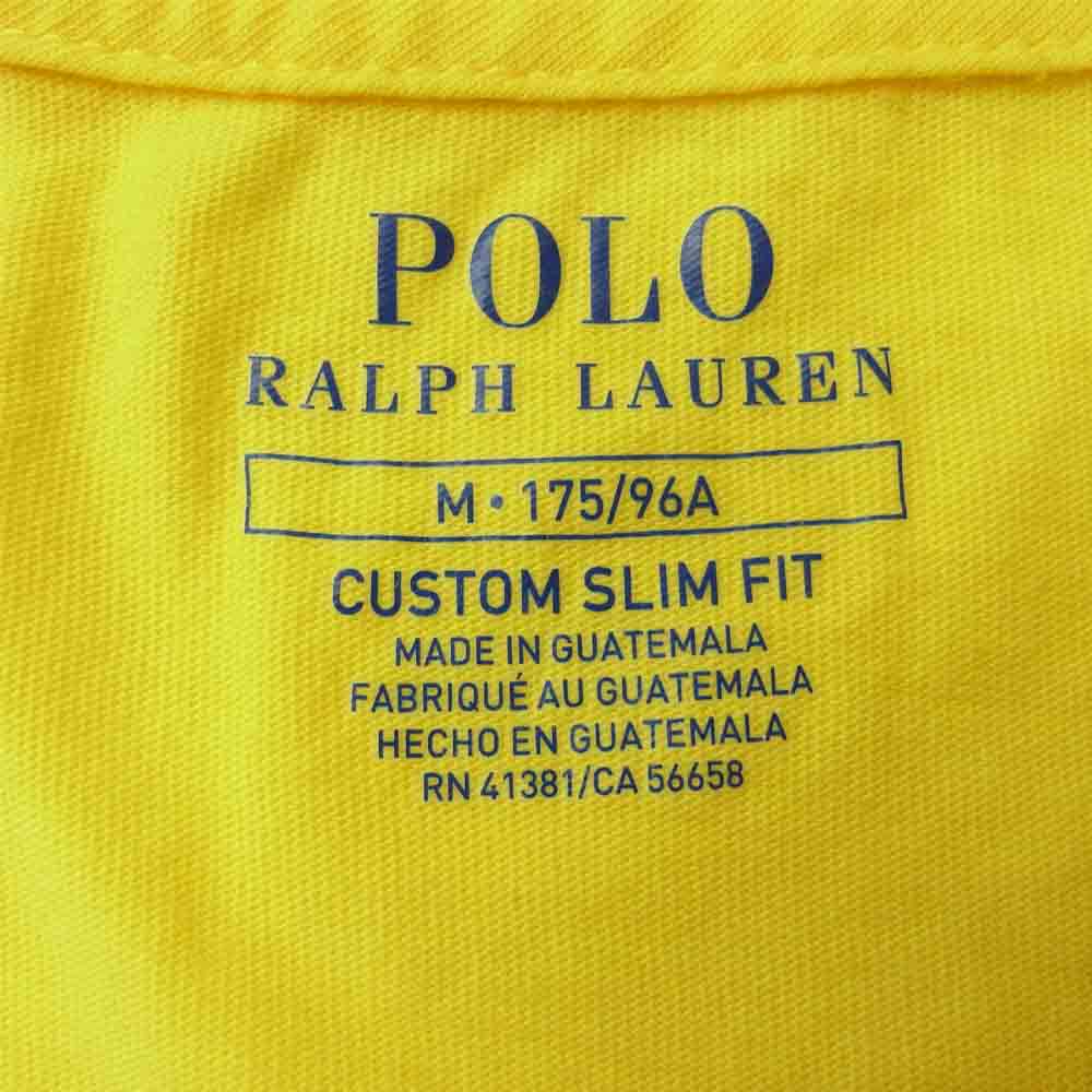 POLO RALPH LAUREN ポロ・ラルフローレン 国内正規品 CUSTOM SLIM FIT ポニープリント Tシャツ イエロー系 M【中古】