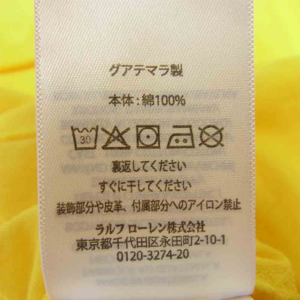 POLO RALPH LAUREN ポロ・ラルフローレン 国内正規品 CUSTOM SLIM FIT ポニープリント Tシャツ イエロー系 M【中古】