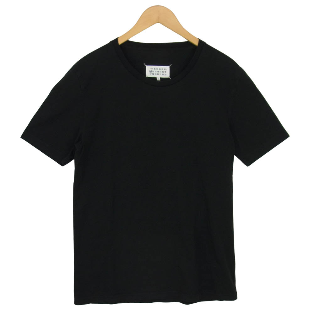 MAISON MARGIELA メゾンマルジェラ S30GC0640 国内正規品 10ライン Crew Neck T-shirt クルーネック 半袖 Tシャツ ブラック系 46【中古】