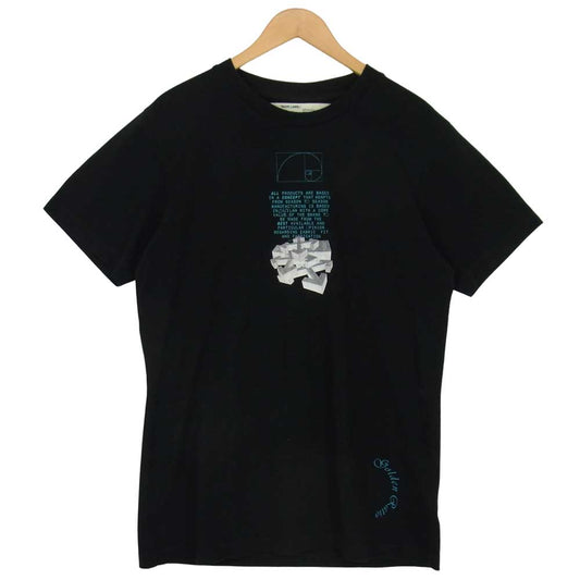 OFF-WHITE オフホワイト OMAA027R20185005 DRIPPING ARROWS S/S SLIM T アロー 半袖 Tシャツ ブラック系 M【中古】