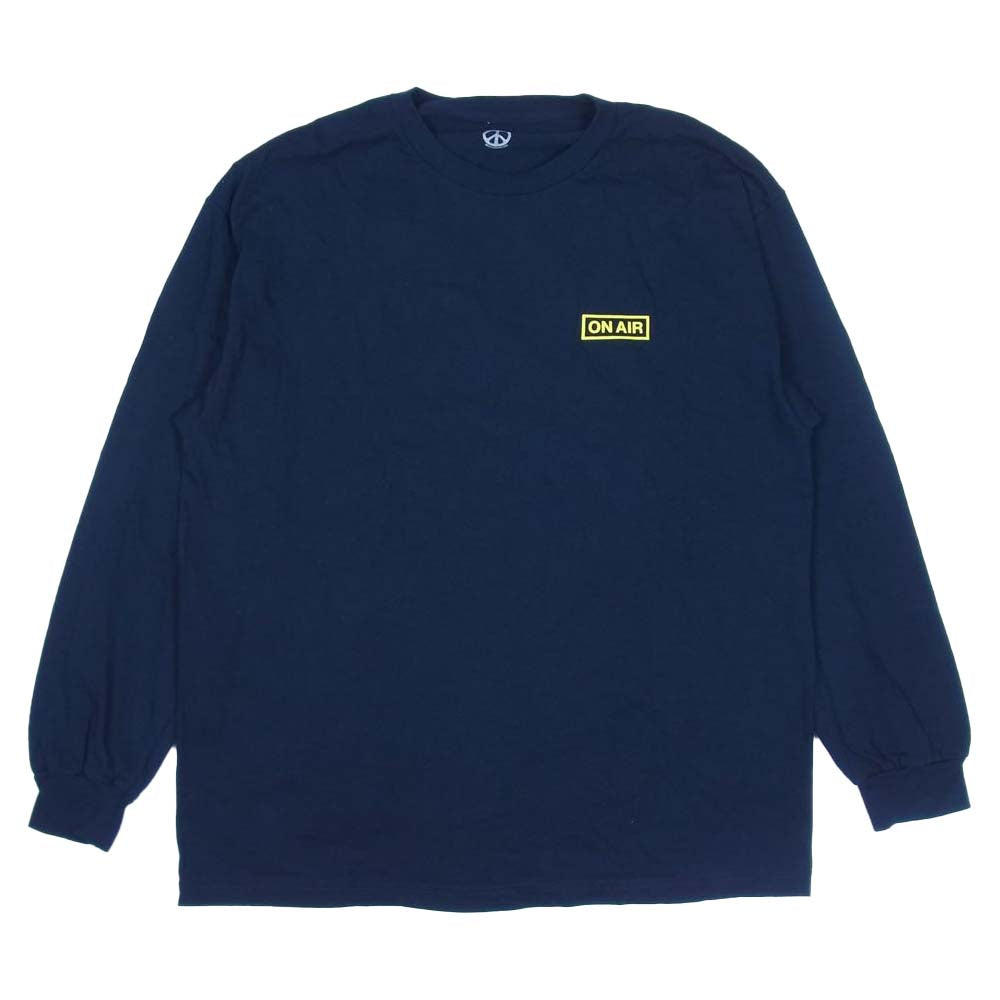 オンエアー Kyne キネ プリント ロングTシャツ 長袖 ネイビー系 XL【中古】