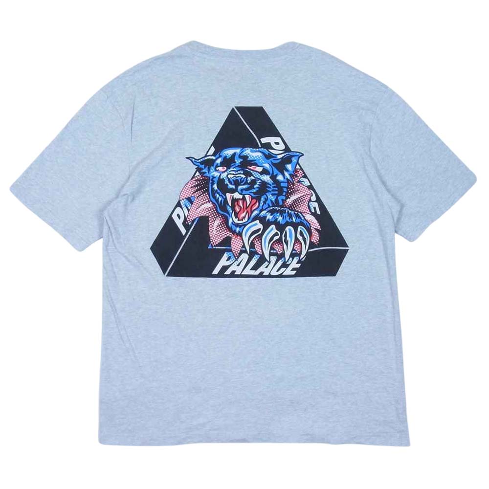 パレス スケートボード 19AW RIPPED T-SHIRT プリント Tシャツ グレー系 XL【中古】