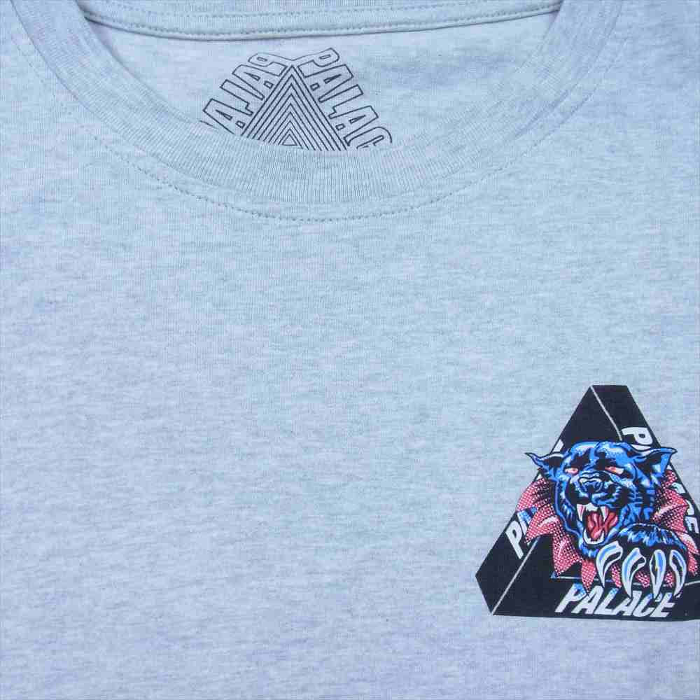 パレス スケートボード 19AW RIPPED T-SHIRT プリント Tシャツ グレー系 XL【中古】