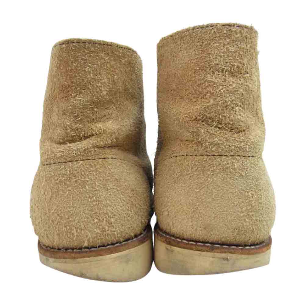 RED WING レッドウィング 8167 四角犬タグ プレーントゥ スエード ブーツ ベージュ系【中古】