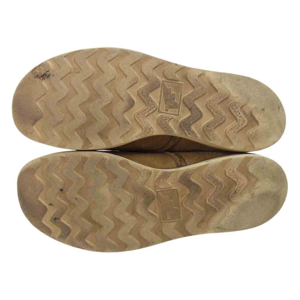 RED WING レッドウィング 8167 四角犬タグ プレーントゥ スエード ブーツ ベージュ系【中古】