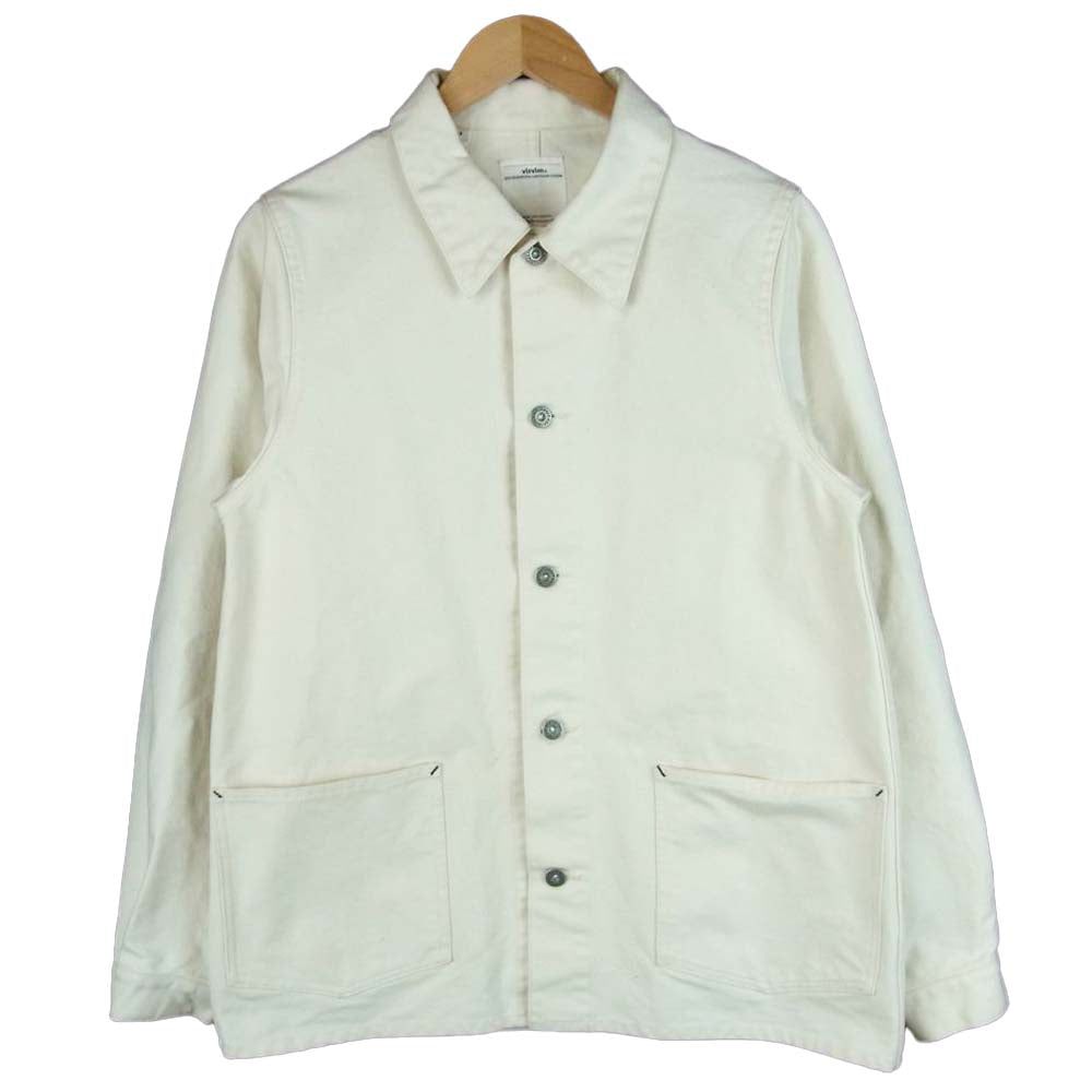 VISVIM ビズビム 0118105013028 18SS SECTION GANG COVERALL セクション ギャング カバーオール ジャケット オフホワイト系 1【中古】