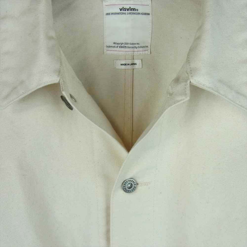 VISVIM ビズビム 0118105013028 18SS SECTION GANG COVERALL セクション ギャング カバーオール ジャケット オフホワイト系 1【中古】