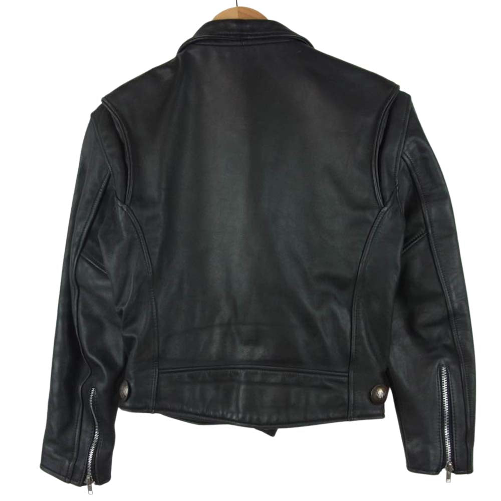 HARLEY DAVIDSON ハーレーダビッドソン バーアンドシールドタグ ダブル ライダース ジャケット ブラック系 34【中古】