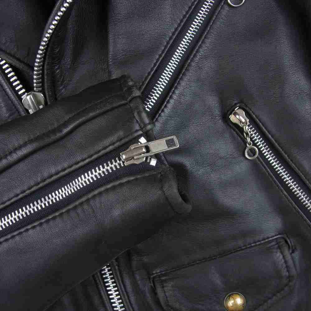 HARLEY DAVIDSON ハーレーダビッドソン バーアンドシールドタグ ダブル ライダース ジャケット ブラック系 34【中古】