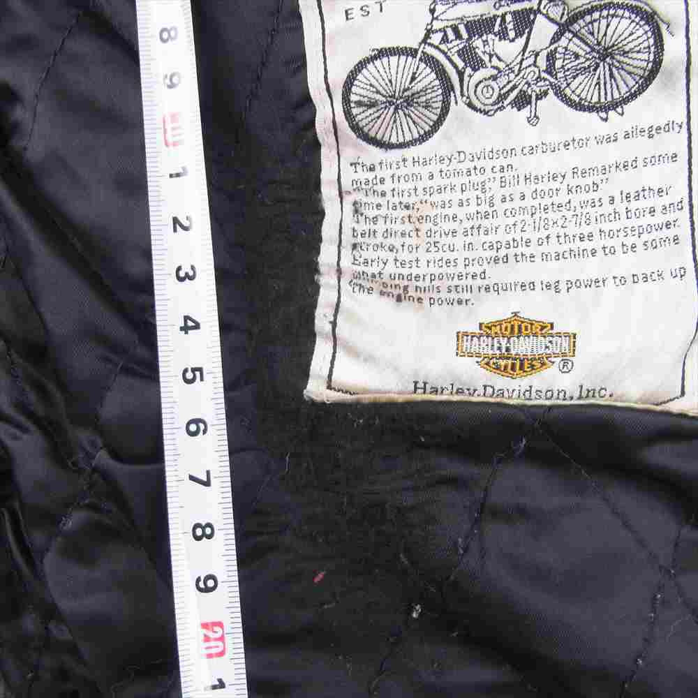 HARLEY DAVIDSON ハーレーダビッドソン バーアンドシールドタグ ダブル ライダース ジャケット ブラック系 34【中古】