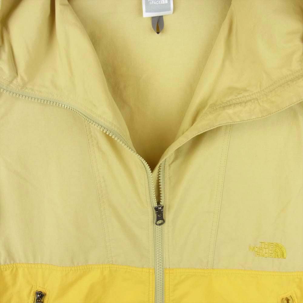 THE NORTH FACE ノースフェイス NPW71830 COMPACT JACKET コンパクト ジャケット ナイロン マウンテン パーカー イエロー系 XL【中古】