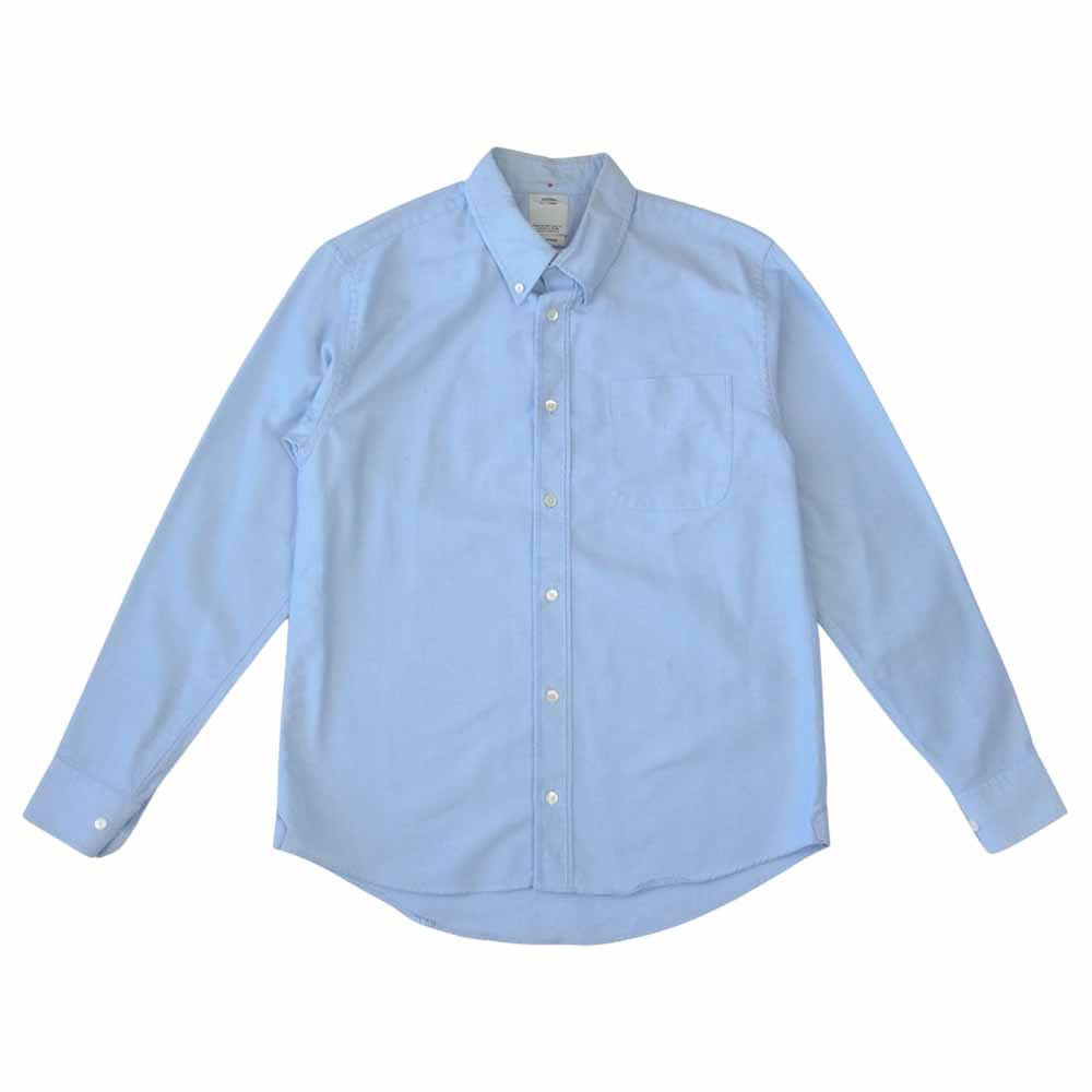VISVIM ビズビム フランス製 オックスフォード B.D.シャツ ブルー系 S【中古】