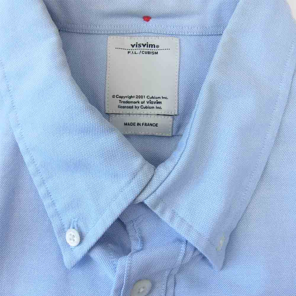 VISVIM ビズビム フランス製 オックスフォード B.D.シャツ ブルー系 S【中古】