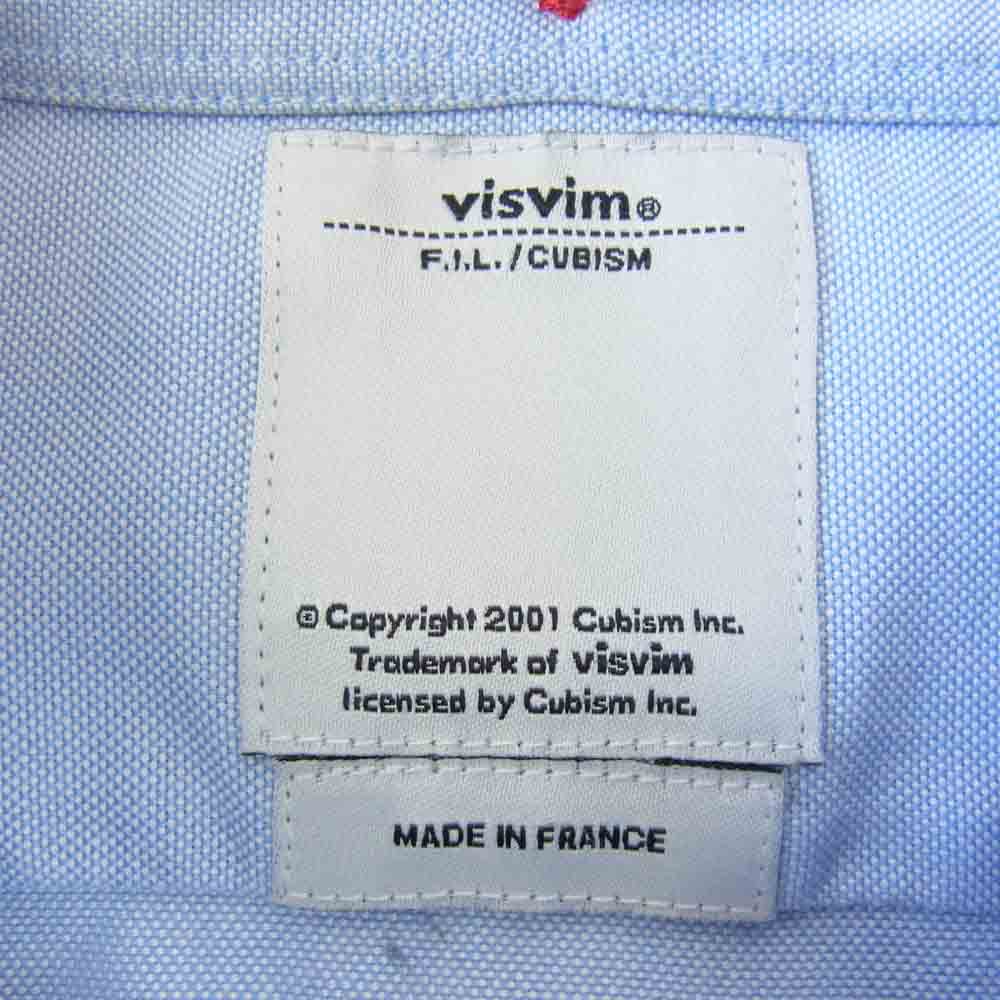 VISVIM ビズビム フランス製 オックスフォード B.D.シャツ ブルー系 S【中古】