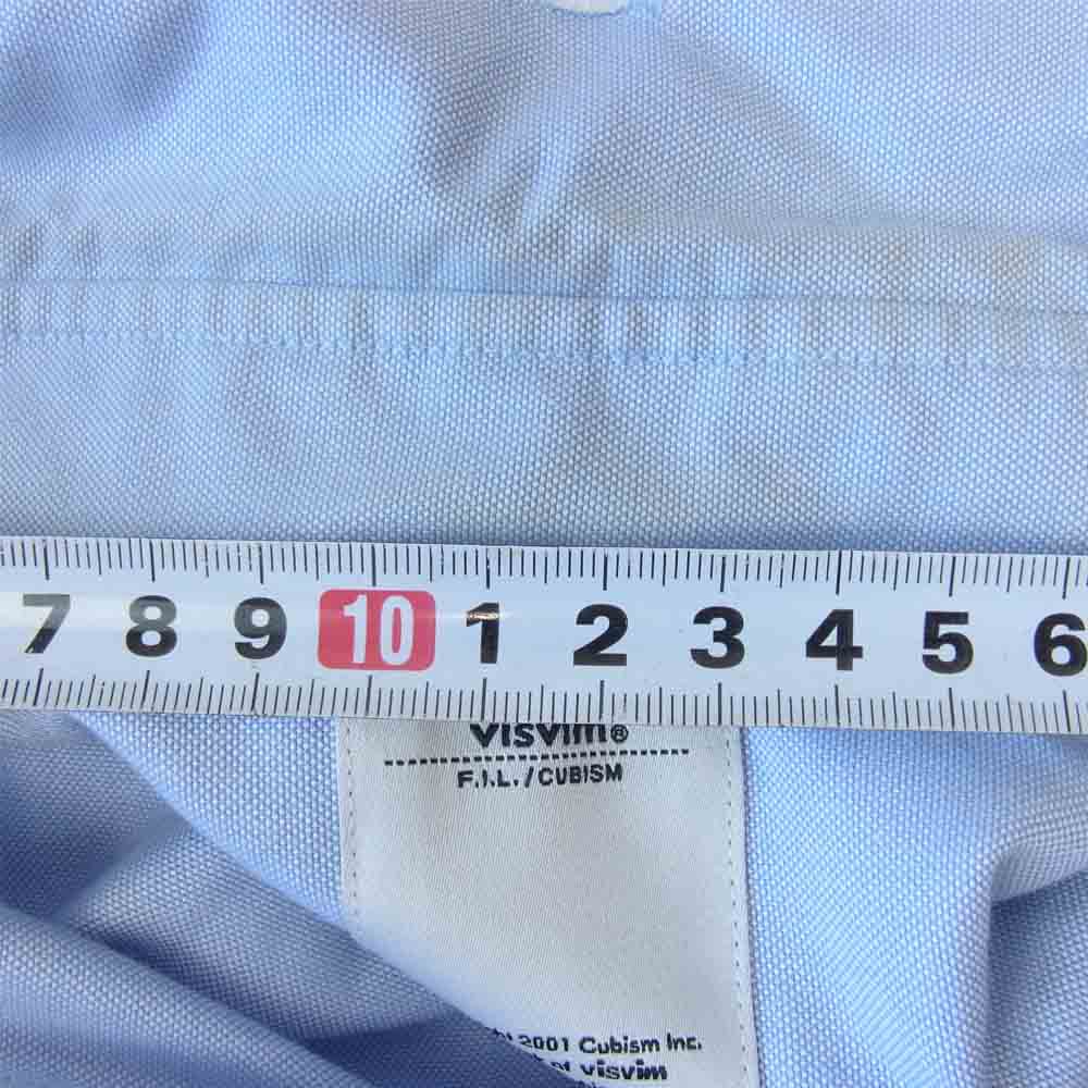 VISVIM ビズビム フランス製 オックスフォード B.D.シャツ ブルー系 S【中古】