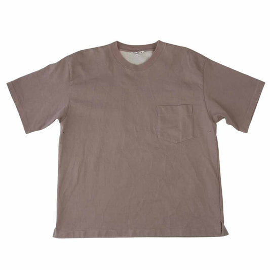 AURALEE オーラリー 19SS A9ST01SU STAND OP TEE スタンドアップ Tシャツ ライトブラウン系 3【中古】