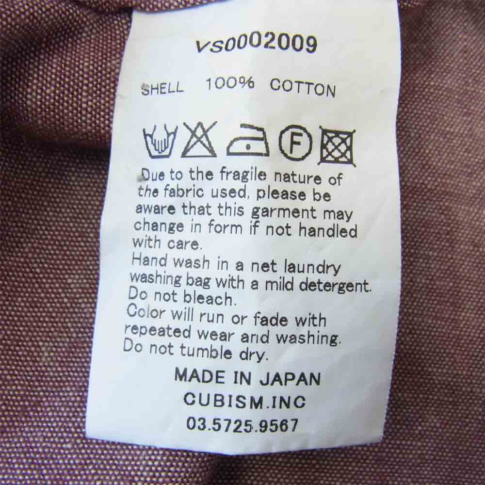 VISVIM ビズビム VS0002009 FOUR CORNERS SHIRTS エンジ系 1【中古】