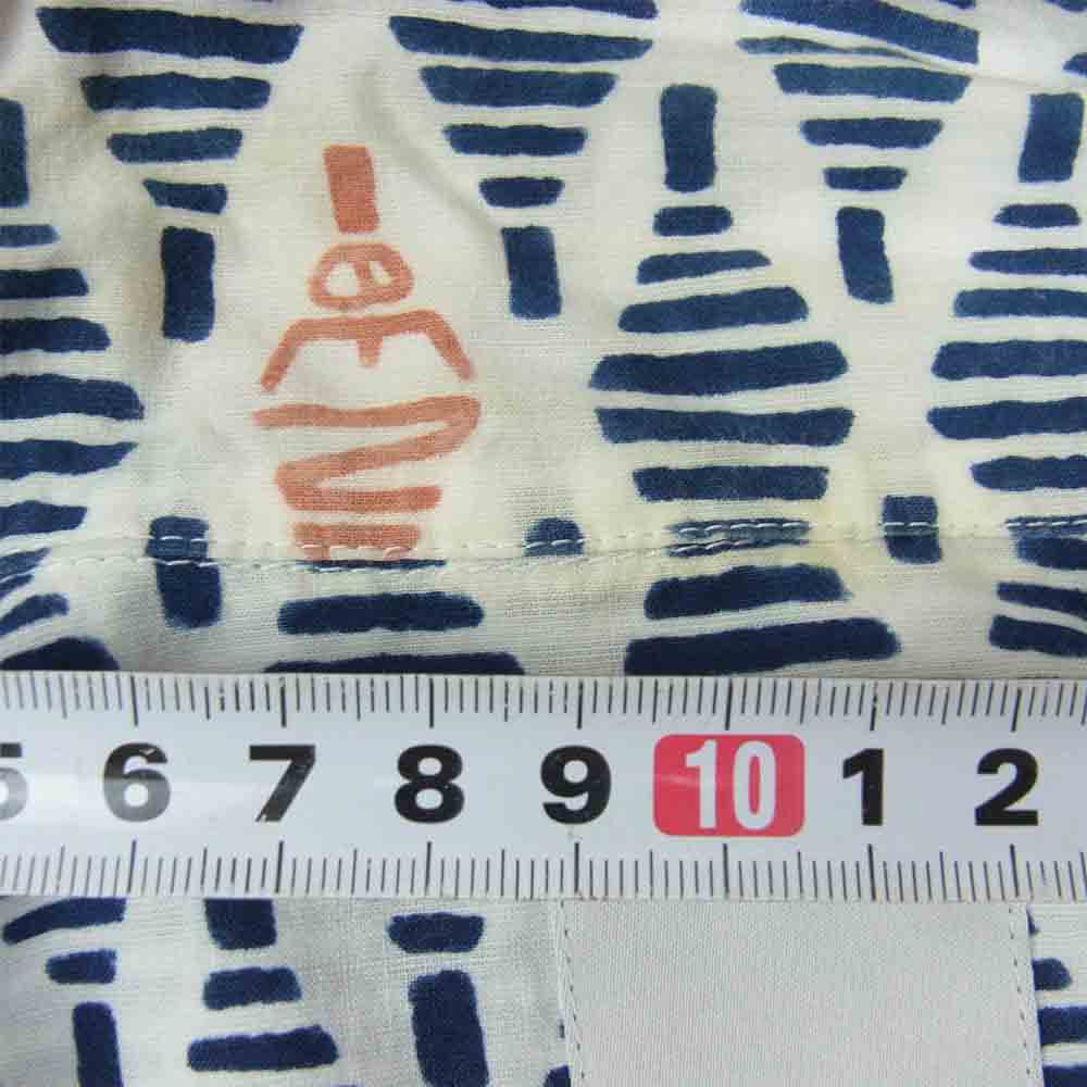 VISVIM ビズビム 0115105011016 KAHUNA SHIRT BENO S/S  ホワイト系 ネイビー系 1【中古】