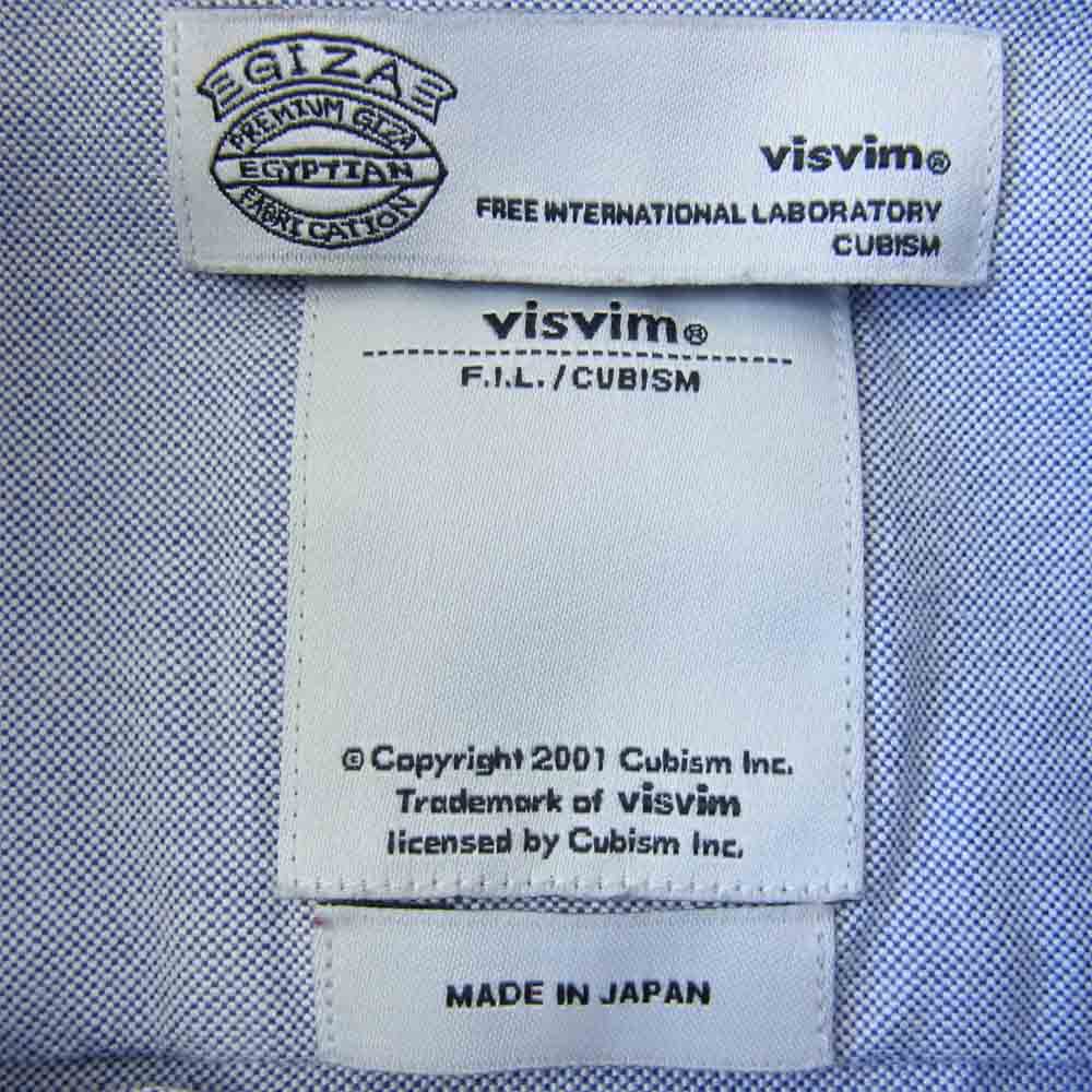 VISVIM ビズビム 0112105011009 BECHER SHIRT B.D L/S GIZA ブルー系 1【中古】
