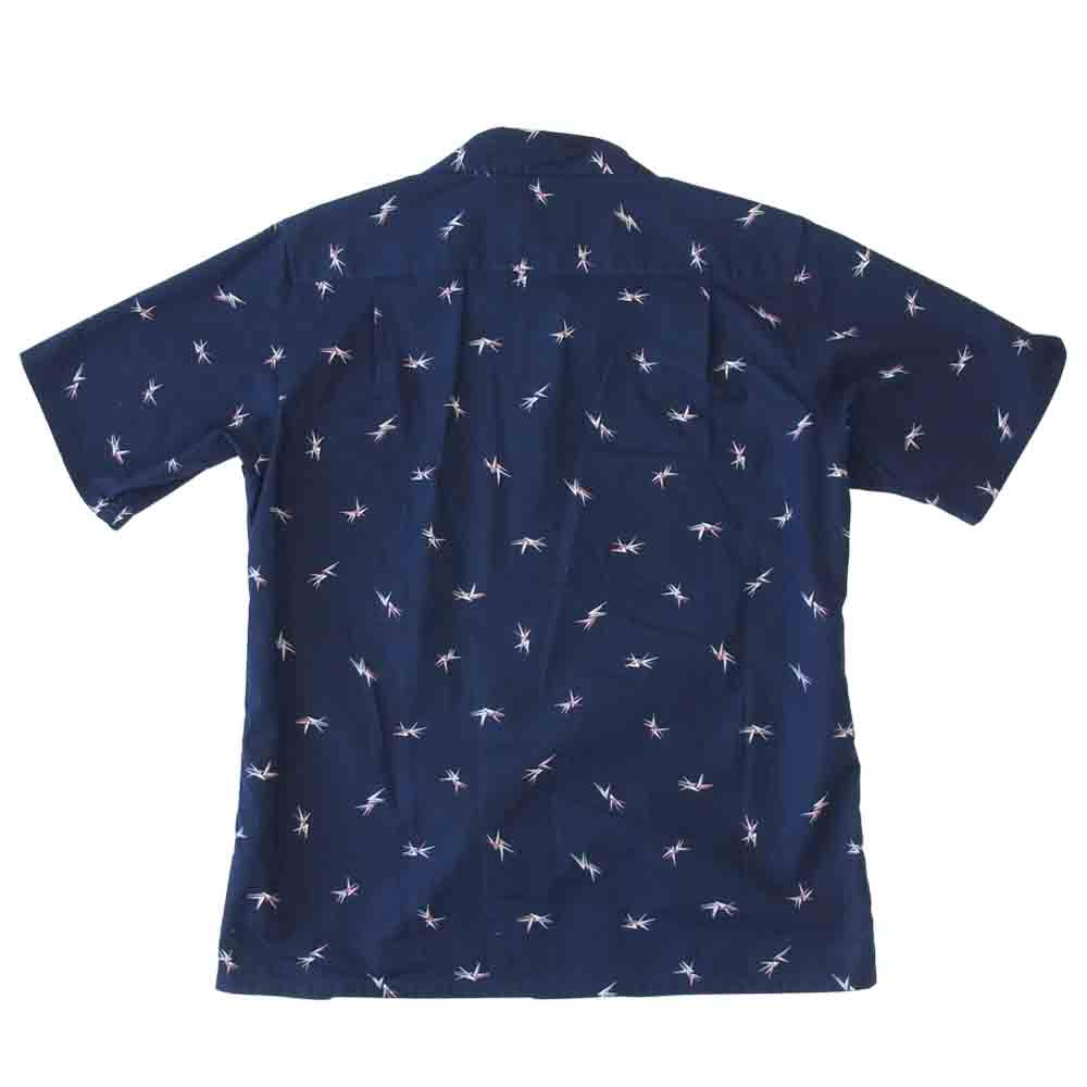 VISVIM ビズビム 0116105011026 DUKE SHIRT S/S ALLOVER-V ネイビー系 1【中古】