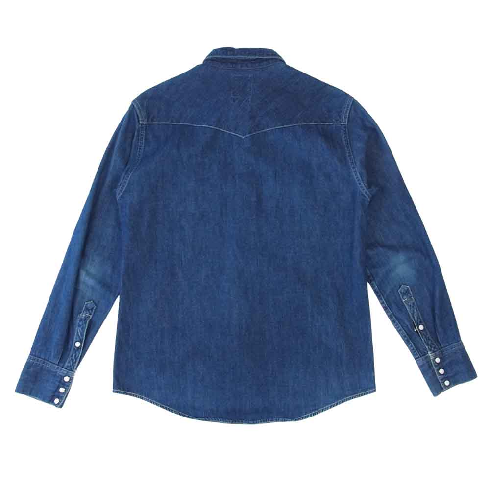 VISVIM ビズビム VS0001821 SOCILA SCULPTURE SHIRT L/S ソーシャル スカルプチャー デニム シャツ インディゴブルー系 1【中古】