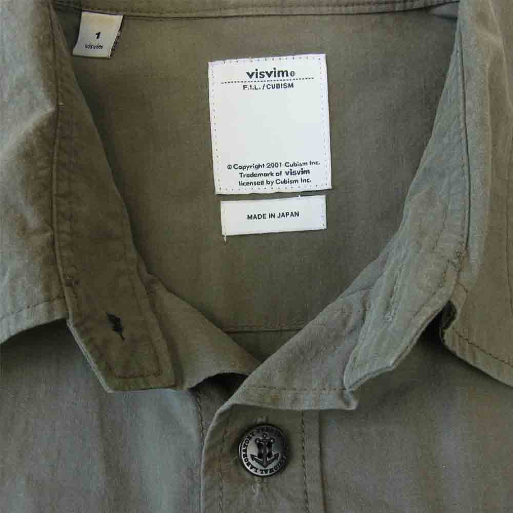 VISVIM ビズビム 0113105011030 AHAB SHIRT カーキ系 1【中古】