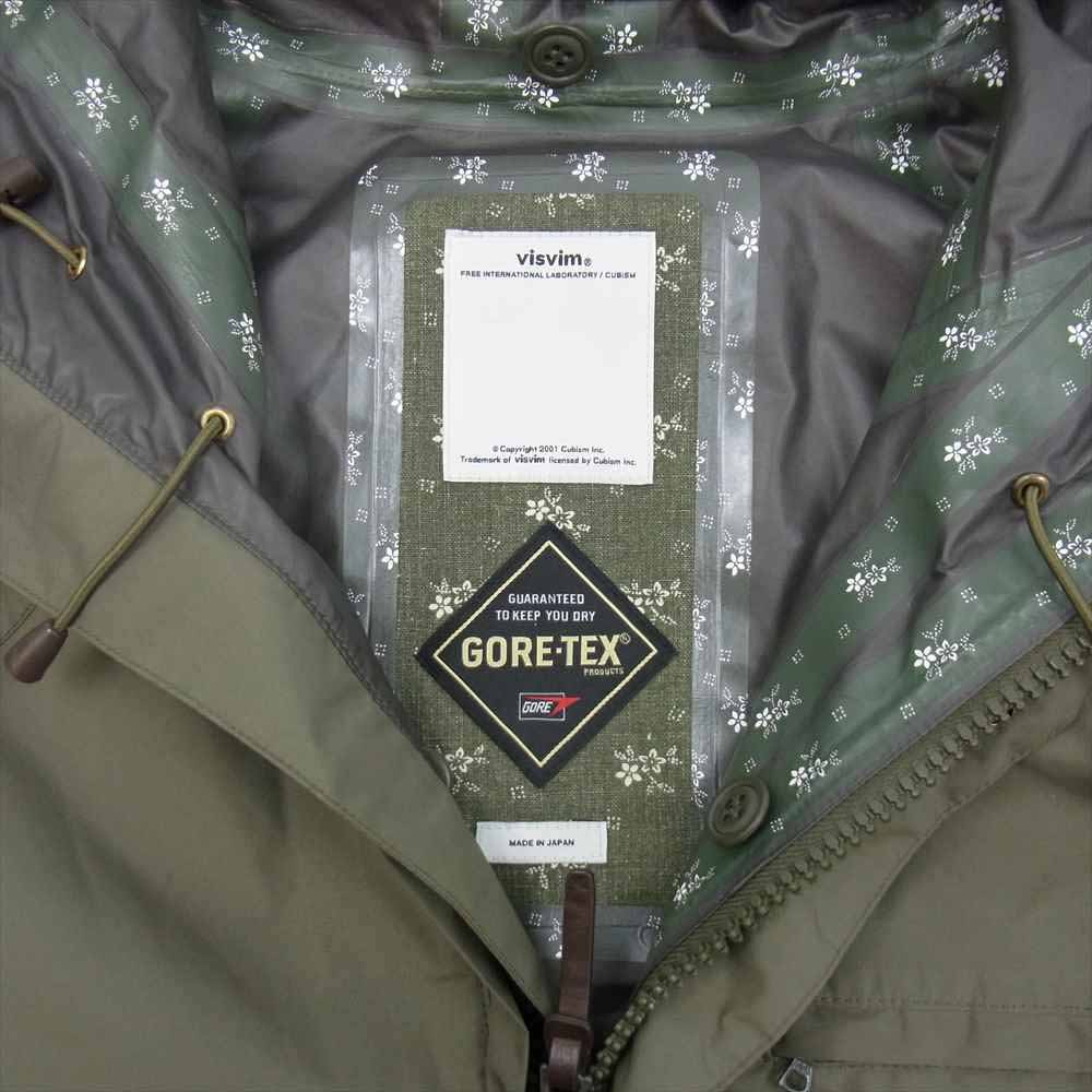 VISVIM ビズビム 0112205013004 K-2 PARKA 2.5L GORE-TEX JACKET オリーブ カーキ系 1【中古】