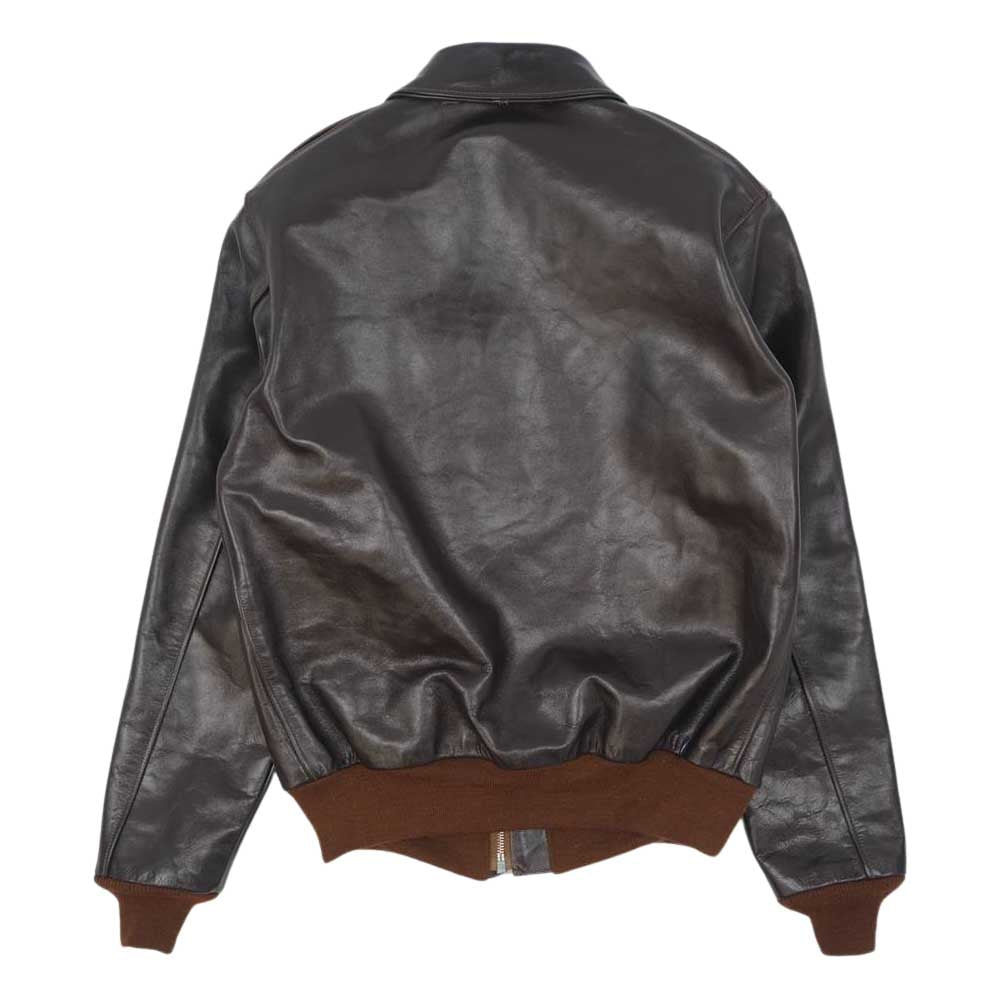 TOY'S McCOY トイズマッコイ TMJ1716 A-2 RWA CLOTHING ホースハイド レザー フライト ジャケット ブラウン系 44【新古品】【未使用】【中古】