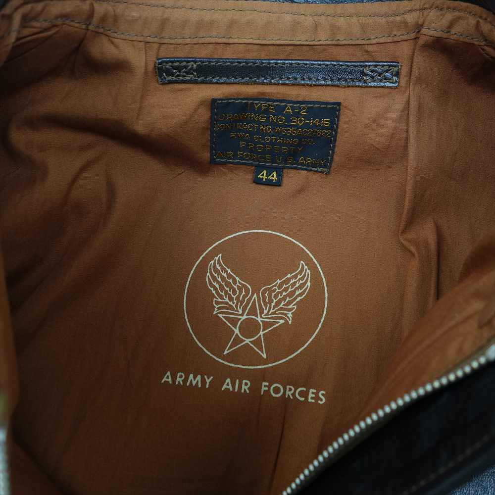 TOY'S McCOY トイズマッコイ TMJ1716 A-2 RWA CLOTHING ホースハイド レザー フライト ジャケット ブラウン系 44【新古品】【未使用】【中古】