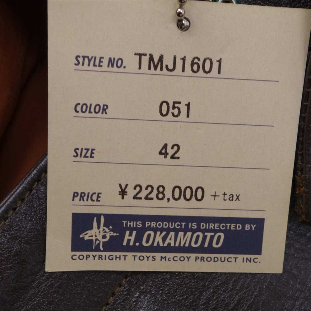 TOY'S McCOY トイズマッコイ TMJ1601 A-2 SYLVESTER&TWEETY OH-KAYE BABY カスタムワッペン フライト ジャケット ブラウン系 42【新古品】【未使用】【中古】