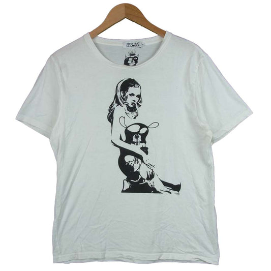 HYSTERIC GLAMOUR ヒステリックグラマー 0241CT38 SKOLOCT スコロクト ショートスリーブ 半袖 Tシャツ ホワイト系 M【中古】