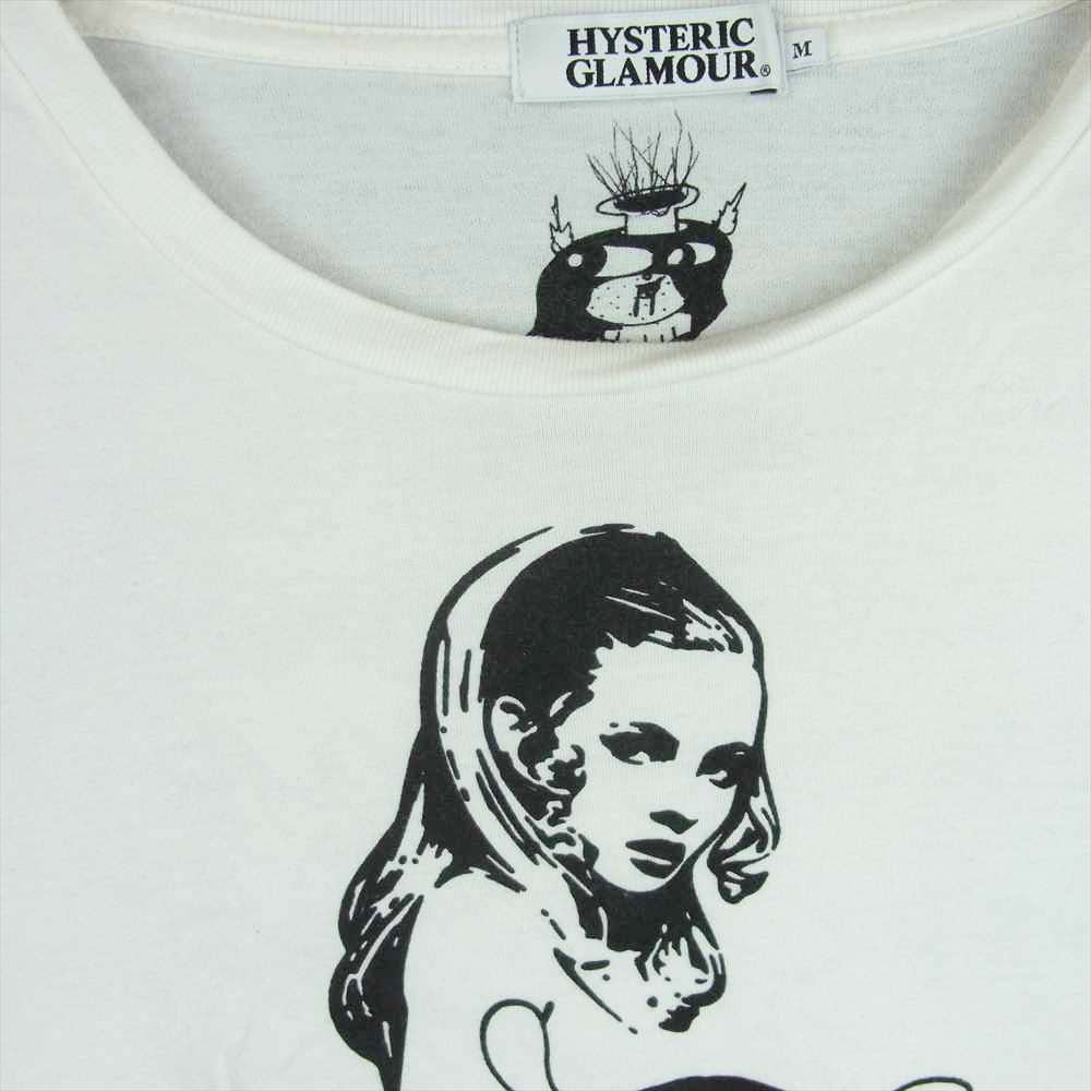 HYSTERIC GLAMOUR ヒステリックグラマー 0241CT38 SKOLOCT スコロクト ショートスリーブ 半袖 Tシャツ ホワイト系 M【中古】