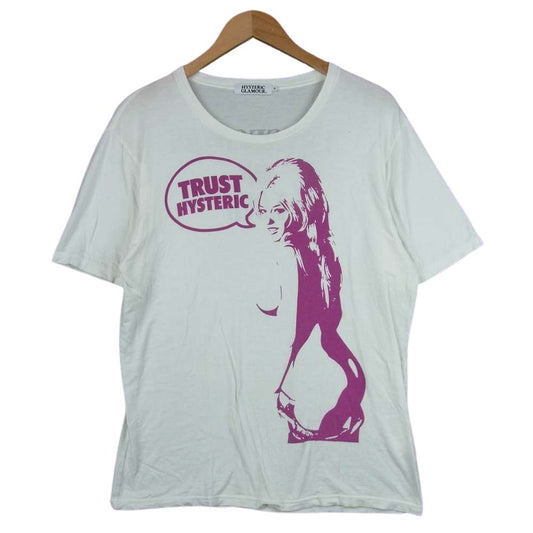 HYSTERIC GLAMOUR ヒステリックグラマー 0222CT10 ガールプリント 半袖 Tシャツ コットン ホワイト系 M【中古】