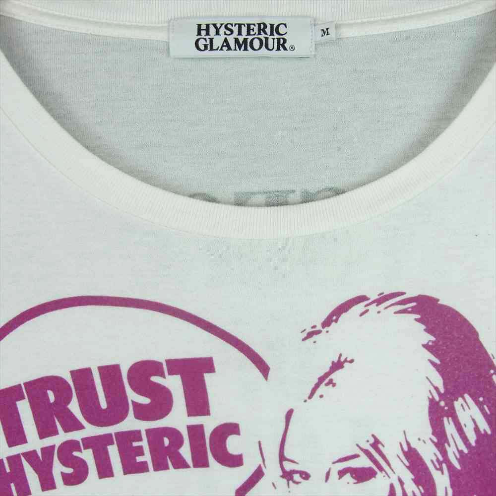 HYSTERIC GLAMOUR ヒステリックグラマー 0222CT10 ガールプリント 半袖 Tシャツ コットン ホワイト系 M【中古】