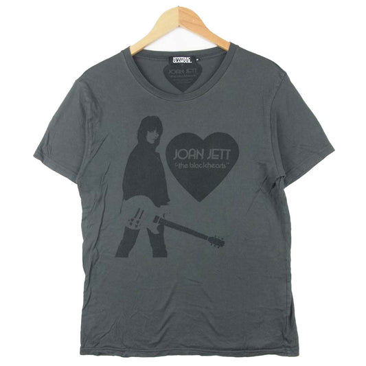 HYSTERIC GLAMOUR ヒステリックグラマー 0222CT24 Joan Jett The Blackhearts 半袖 Tシャツ グレー系 M【中古】