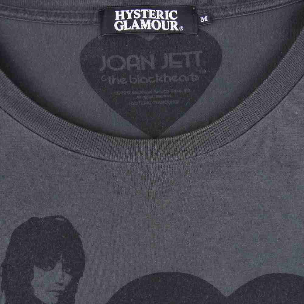 HYSTERIC GLAMOUR ヒステリックグラマー 0222CT24 Joan Jett The Blackhearts 半袖 Tシャツ グレー系 M【中古】