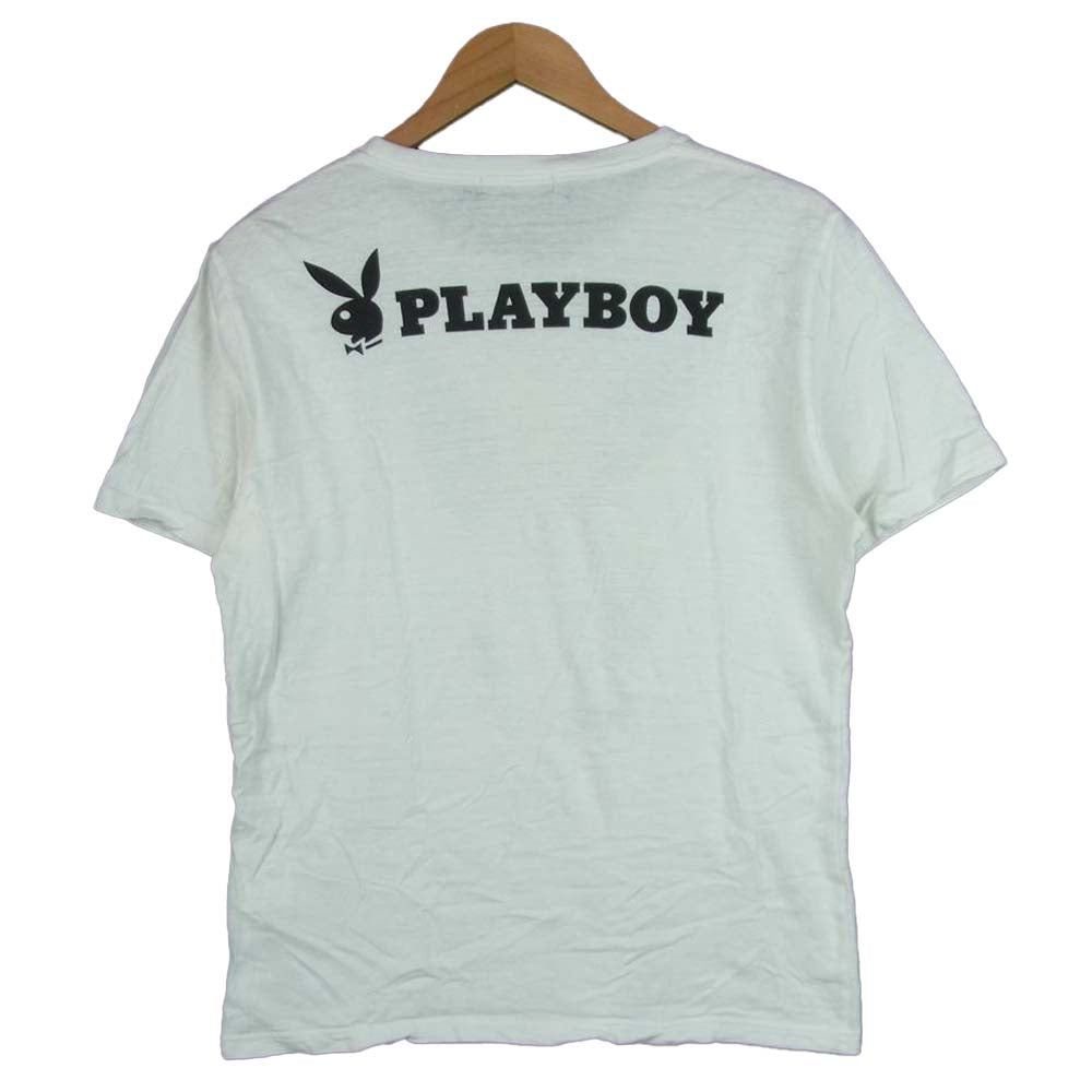 HYSTERIC GLAMOUR ヒステリックグラマー 1242CT02 プレイボーイ PLAYBOY SEPTEMBER'69 半袖 Tシャツ ホワイト系 M【中古】