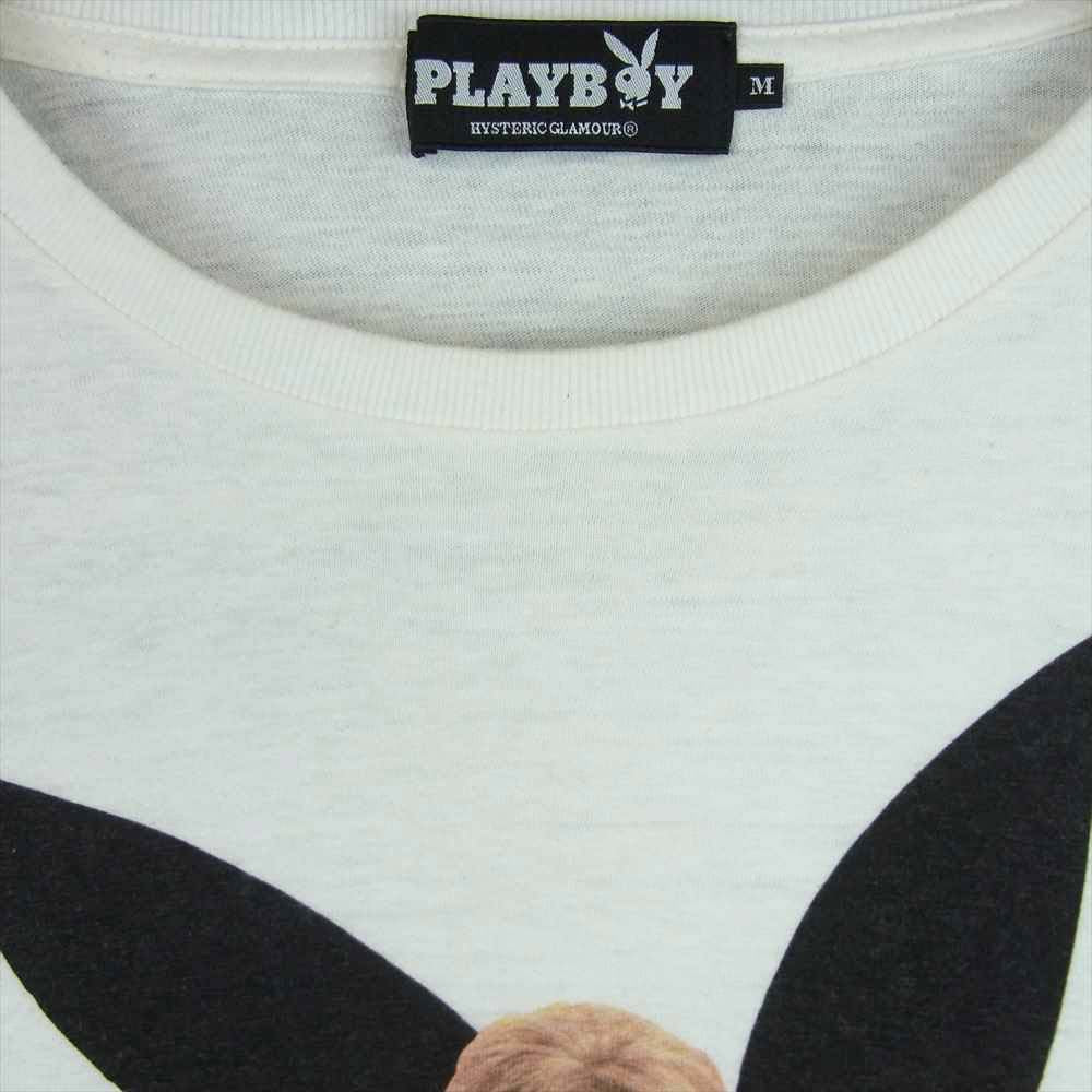 HYSTERIC GLAMOUR ヒステリックグラマー 1242CT02 プレイボーイ PLAYBOY SEPTEMBER'69 半袖 Tシャツ ホワイト系 M【中古】