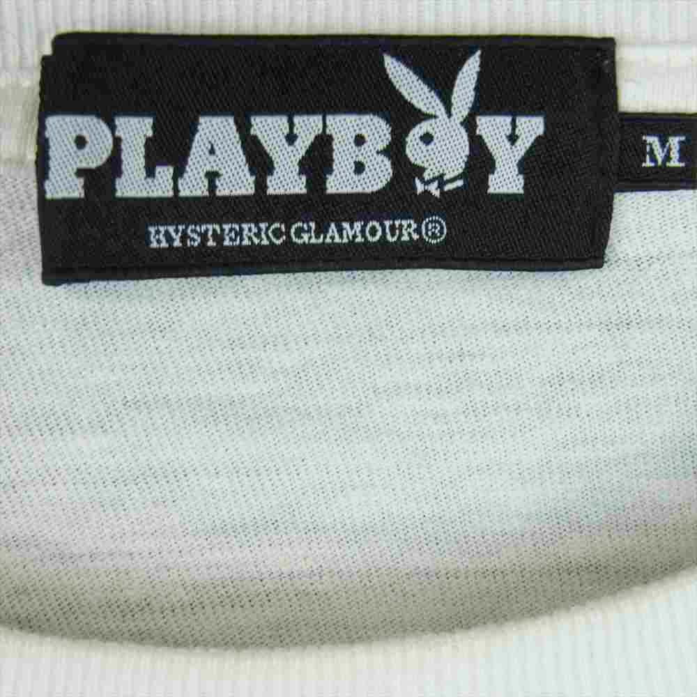 HYSTERIC GLAMOUR ヒステリックグラマー 1242CT02 プレイボーイ PLAYBOY SEPTEMBER'69 半袖 Tシャツ ホワイト系 M【中古】