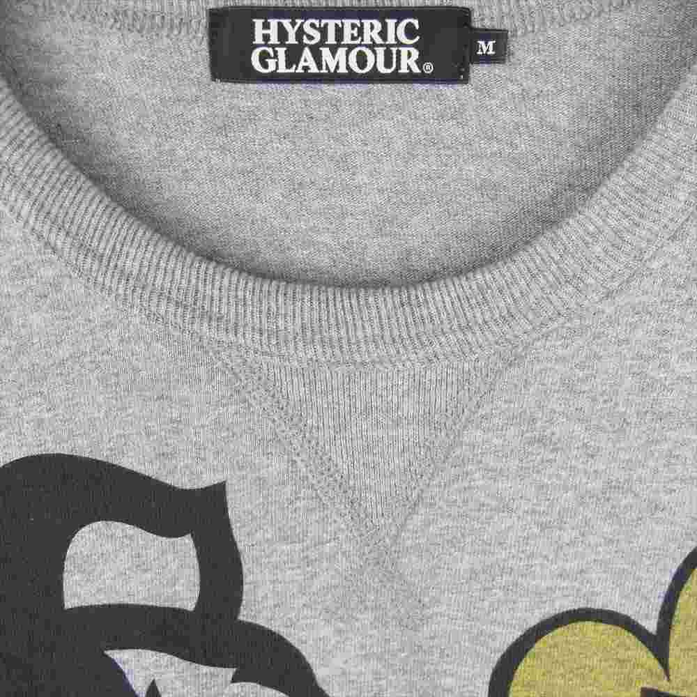 HYSTERIC GLAMOUR ヒステリックグラマー 0234CT12 SKUNK SOUND pt T-SH スカンク サウンド 半袖 Tシャツ グレー系 M【中古】