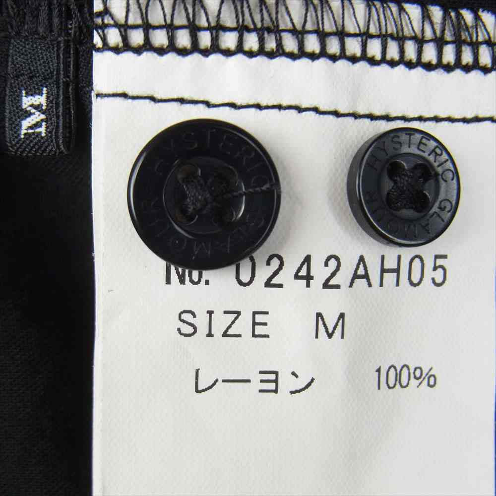 HYSTERIC GLAMOUR ヒステリックグラマー 14SS 0242AH05 ローリングストーンズ ROLLING STONES リップ＆タン オープンカラー 半袖 シャツ ブラック系 M【中古】