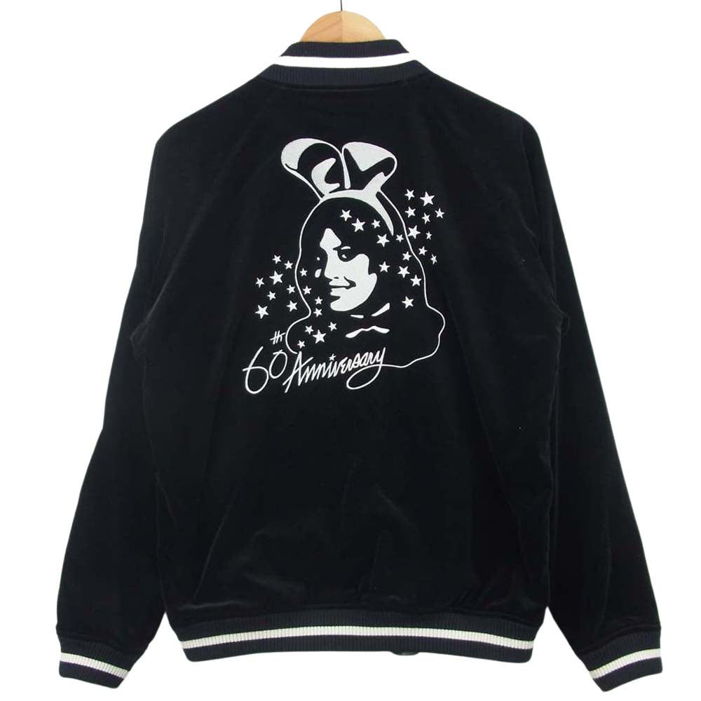 HYSTERIC GLAMOUR ヒステリックグラマー 1234AB01 PLAYBOY プレイボーイ STIE lo スティーロ 野口強 Reversible Jacket リバーシブル ジャケット ブラック系 グレー系 M【中古】