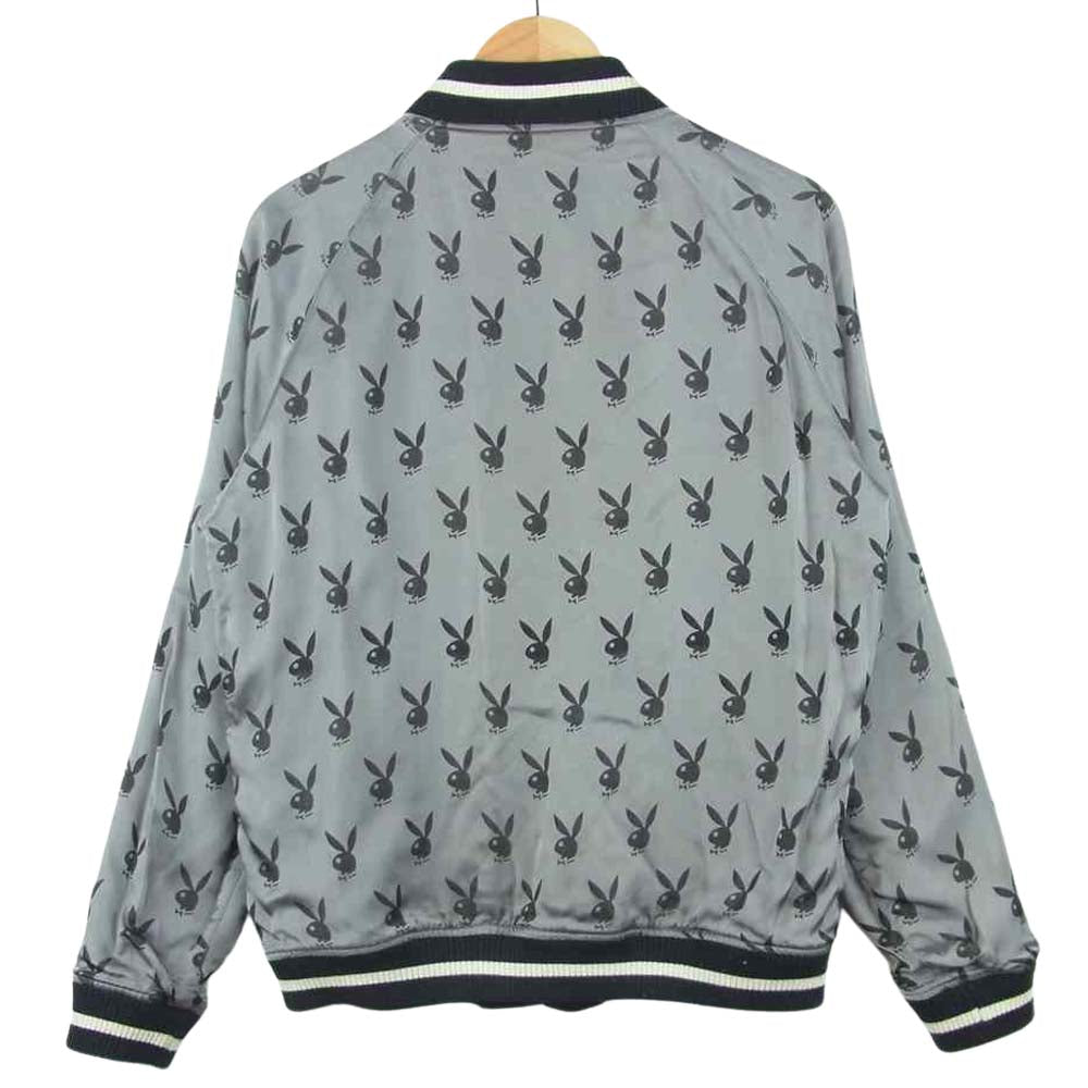 HYSTERIC GLAMOUR ヒステリックグラマー 1234AB01 PLAYBOY プレイボーイ STIE lo スティーロ 野口強 Reversible Jacket リバーシブル ジャケット ブラック系 グレー系 M【中古】