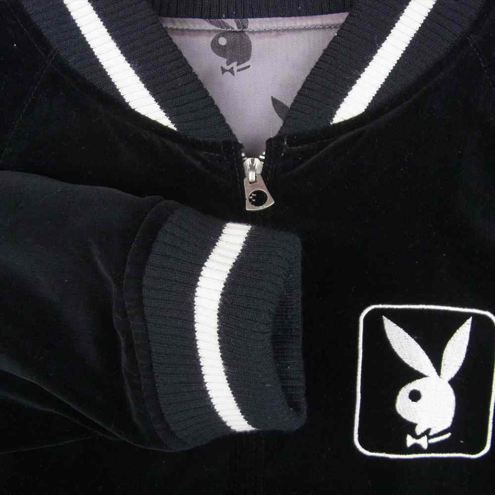 HYSTERIC GLAMOUR ヒステリックグラマー 1234AB01 PLAYBOY プレイボーイ STIE lo スティーロ 野口強 Reversible Jacket リバーシブル ジャケット ブラック系 グレー系 M【中古】