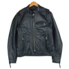 KADOYA カドヤ FPS-2-SFT K'S LEATHER 牛革 レザー シングル ライダース ジャケット 韓国製 ブラック系【中古】