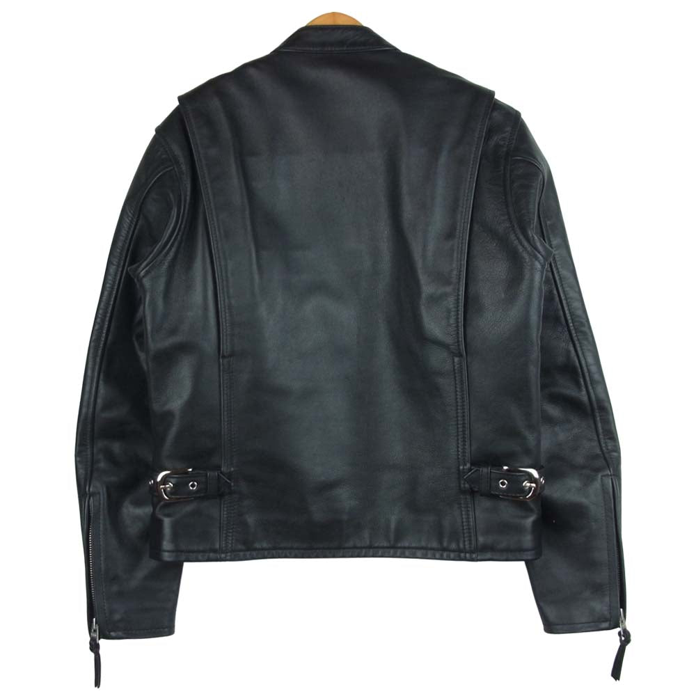 KADOYA カドヤ FPS-2-SFT K'S LEATHER 牛革 レザー シングル ライダース ジャケット 韓国製 ブラック系【中古】